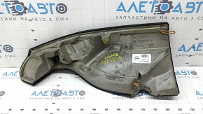 Right rear seat side panel for BMW 3 F30 16-18, black leather, dented
