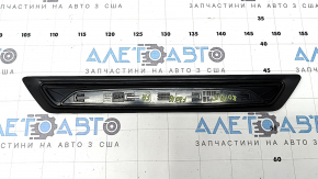 Front right outer door sill trim for BMW 3 F30 12-18, black with chrome, corrosion, crack in fastening