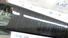 Center console trim for the multimedia joystick for the BMW 3 F30 12-18, dark wood finish, scratches