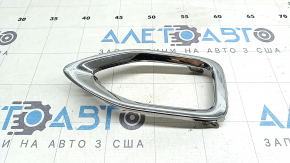 Left fog light frame for Lexus NX200t NX300h 15-17 chrome, sand