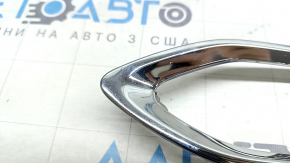 Left fog light frame for Lexus NX200t NX300h 15-17 chrome, sand