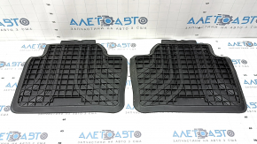 Set of floor mats for BMW 3 Series F30 12-18, black rubber