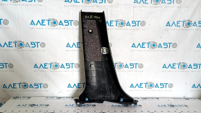 Lexus RX350 RX450h 10-15 black, worn center pillar trim, lower right