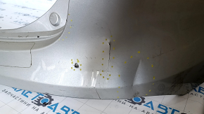 Rear bumper bare Hyundai Santa FE Sport 13-16 pre-restored upper, silver, cracked, cracks in the mount, scratches