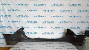 Rear bumper bare Hyundai Santa FE Sport 13-16 pre-restored upper, silver, cracked, cracks in the mount, scratches