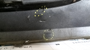 Rear bumper bare Hyundai Santa FE Sport 13-16 pre-restored upper, silver, cracked, cracks in the mount, scratches