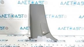 Lower left center pillar trim for Toyota Sienna 11-14, gray, worn