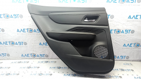 Rear left door panel for Nissan Ariya 23-25, black leather, black leather insert, black leather armrest