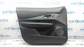 Front left door panel for Nissan Ariya 23-25, black leather with backlight, black leather insert, black leather armrest