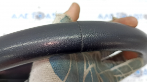 Naked steering wheel BMW 3 F30 12-18 black leather, Sport, red stitching, heated paddle shifters, with buttons and trim, scratches, worn