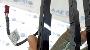 BMW 3 F30 12-18 front panel trim, center lower, glossy black with backlight, scratches
