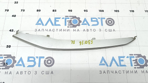 Left central fog light frame molding for BMW 3 Series F30 16-18, matte chrome, Sport, sand