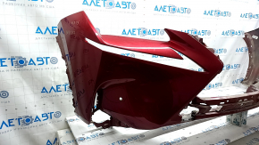 Front bumper bare Lexus NX200t NX300h 15-17 base for parking sensors, without headlight washers, red