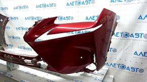 Front bumper bare Lexus NX200t NX300h 15-17 base for parking sensors, without headlight washers, red