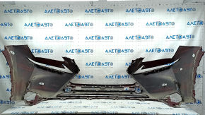 Front bumper bare Lexus NX200t NX300h 15-17 base for parking sensors, without headlight washers, red
