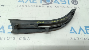 Right front bumper grille for Toyota Prius V 15-17, restyling, sand-finished