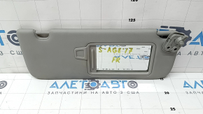 Right visor for Kia Sportage 17-22, gray, without hook