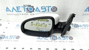 Left side mirror assembly Kia Sportage 17-22, 3 pins, white, scratched