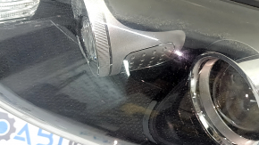 Left front headlight for Kia Sportage 17-19 FWD, halogen, needs polishing, cracked paint, peeling seal