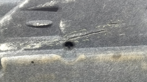 Left underbody protection for Toyota Highlander 20-22 3.5 is worn and torn.