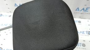 Kia Sportage 17-22 driver's seat headrest, black cloth with gray stitching, dry-cleanable