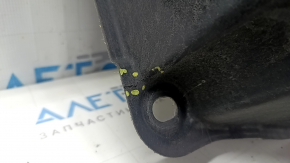 Right underbody protection for Lexus NX200t NX300 NX300h 15-21 is dented and has some cracks.
