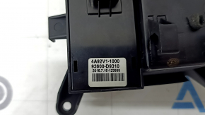 Kia Sportage 17-19 center console button block, black, FWD
