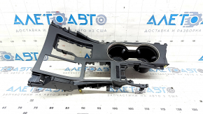 Lexus NX200t NX300h 15-17 center console trim with cup holders, black, without cover, scratches