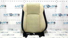 Driver's seat upper trim Lexus NX300 NX300h 15-17 leather black and beige, Base, with heating, for ventilation, type 1, for cleaning