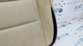 Driver's seat lower trim for Lexus NX300 NX300h 15-17, black and beige leather, Base, heated, ventilated, type 1, cleanable