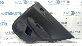 Kia Sportage 17-22 black rear right door trim, black eco-leather armrest, gray stitching, scratches