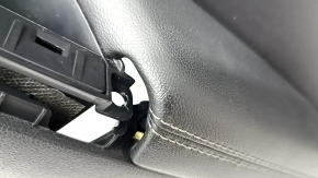 Kia Sportage 17-22 black rear right door trim, black eco-leather armrest, gray stitching, scratches