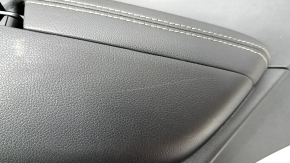 Kia Sportage 17-22 black rear right door trim, black eco-leather armrest, gray stitching, scratches