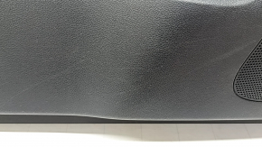 Black front left door panel for Kia Sportage 17-22, black eco-leather armrest, gray stitching, scratches, needs cleaning