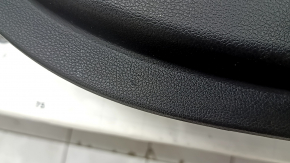 Black front left door panel for Kia Sportage 17-22, black eco-leather armrest, gray stitching, scratches, needs cleaning