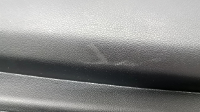 Black front right door panel for Kia Sportage 17-22, black eco-leather armrest, gray stitching, scratches