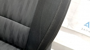 Kia Sportage 17-22 driver's seat without airbag, manual, black cloth, LX, gray stitching, dry clean, worn