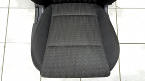 Passenger seat for a Kia Sportage 17-22 without airbag, manual, black cloth, LX, gray stitching, dry-cleanable