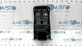 Rear center console trim with air vent deflector Kia Sportage 17-22 black, without cigarette lighter, scratches, worn