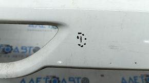 Kia Sportage 17-19 rear bumper without parking sensors, white, broken mount, scratches