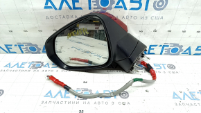 Left side mirror assembly for Lexus NX200t NX300h 15-17, 13 pins, turn signal, auto-dimming, heated, BSM, red