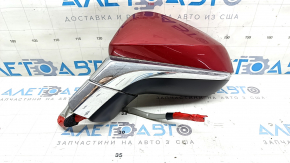 Left side mirror assembly for Lexus NX200t NX300h 15-17, 13 pins, turn signal, auto-dimming, heated, BSM, red