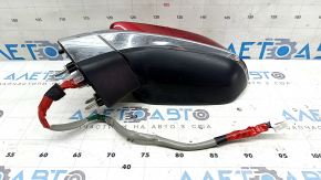 Left side mirror assembly for Lexus NX200t NX300h 15-17, 13 pins, turn signal, auto-dimming, heated, BSM, red