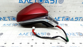 Right side mirror assembly for Lexus NX200t NX300h 15-17, 13 pins, turn signal, auto-dimming, heated, BSM, red