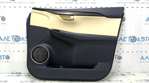 Lexus NX200t NX300h 15-17 front right door panel, black with beige insert, black leather armrest