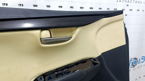Front left door panel for Lexus NX200t NX300h 15-17, black with beige insert, black leather armrest, memory seat, cleanable
