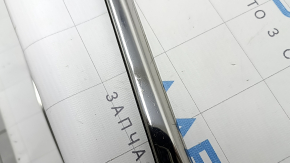 Upper rear left door molding for Kia Sportage 17-22, chrome, scratches, broken fastener, fastener peeled off