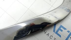 Upper rear left door molding for Kia Sportage 17-22, chrome, scratches, broken fastener, fastener peeled off