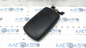 Kia Sportage 17-22 leather armrest, black with gray stitching, ready to clean