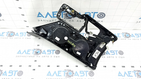 Kia Sportage 17-19 center console trim with cup holders, black and gray, FWD, scratches